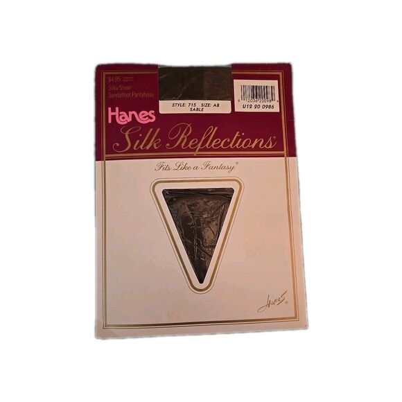 Hanes Silk Reflections Non-Control Top Silky Sheer Pantyhose 715 AB Sable New - Picture 1 of 4